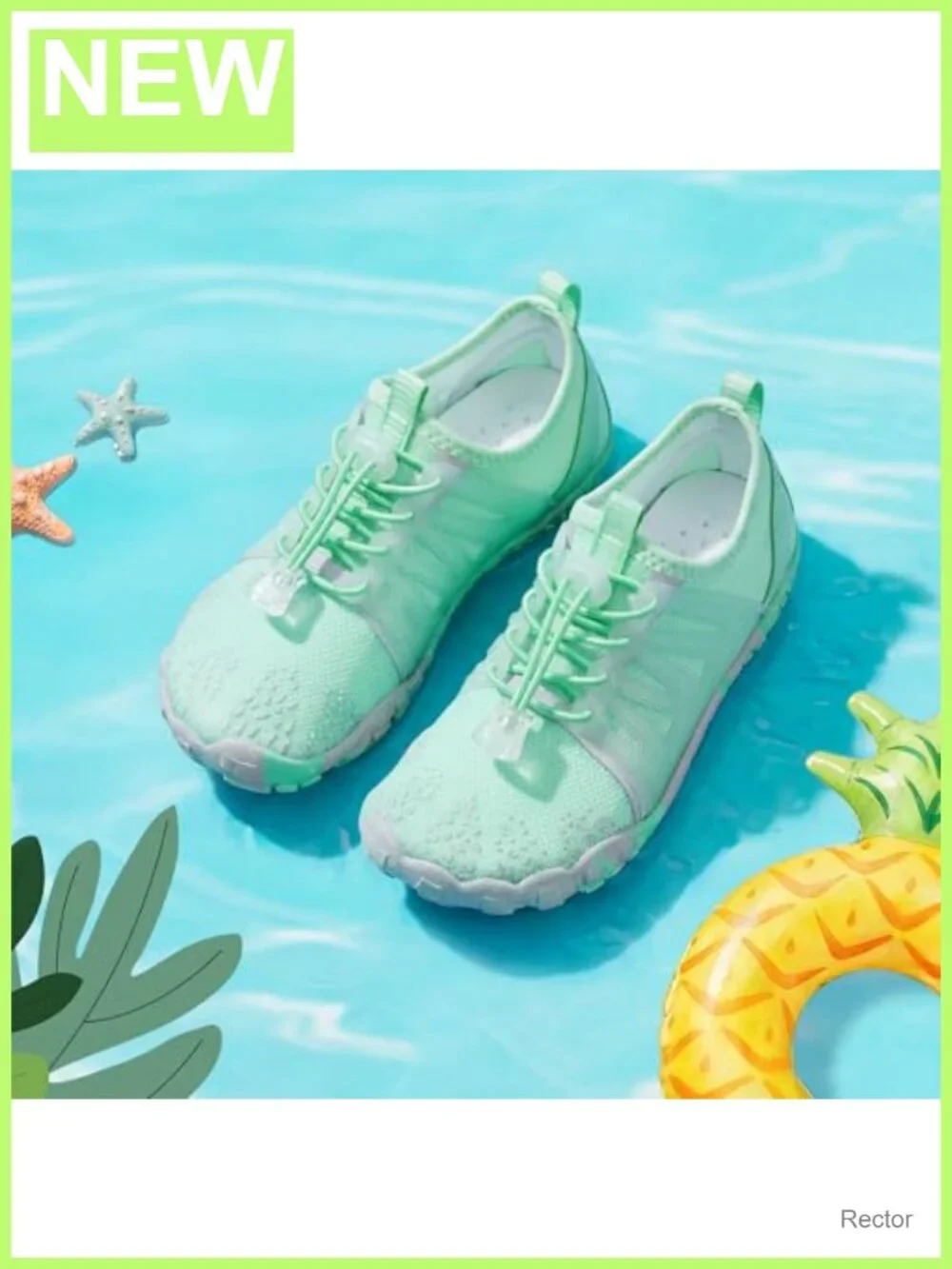 Kids Water Shoes TPU Side Support Barefoot Quick-Dry Adjustable
